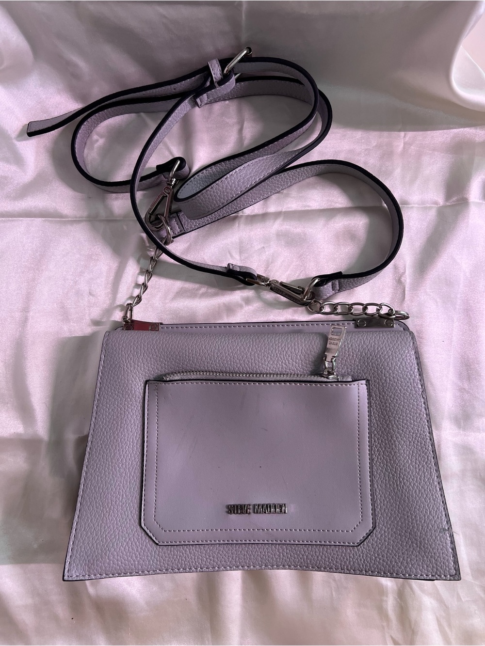 Steve Madden Lavender/Gray Pebbled Crossbody Bag